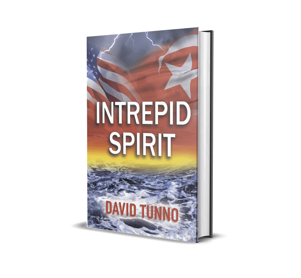 Intrepid Spirit book cover in 3 dimensions.